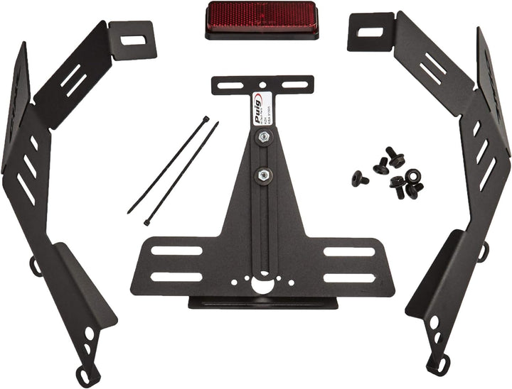 Puig 1612N Nummernschild für Honda CBR600RR 2003-2006, Schwarz, Schwarz