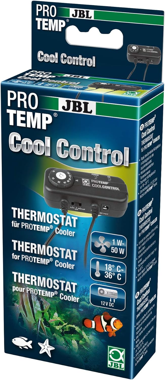 JBL PROTEMP Cooler x200, Kühlgebläse, Für Aquarien von 60-200 l, Süss- und Meerwasser & Thermostat f