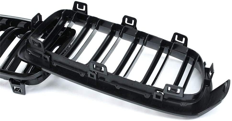 Gangying F30 F31 Nieren Schwarz Kühlergrill Streifen F30 Kühlergrill für BMW 3er f30 Nieren Schwarz