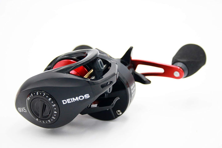 Multi-/Baitcastrolle Linkshand York Deimos 200 Angelrolle Baitcaster Lowprofile
