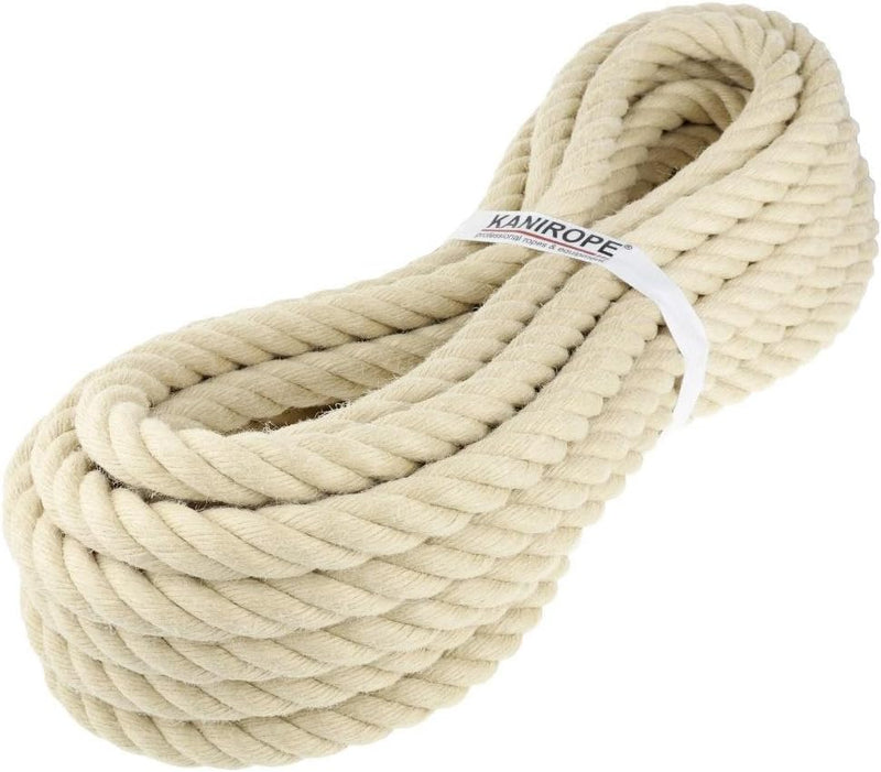 Kanirope® Polyhanfseil SPINTWIST ø28mm 10m 4-litzig gedreht, 10m