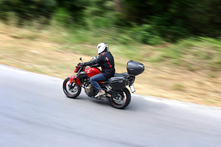 SHAD D0b34106 - Koffer oder Tasche hinten, für Roller oder Motorrad sh34 Carbon Look