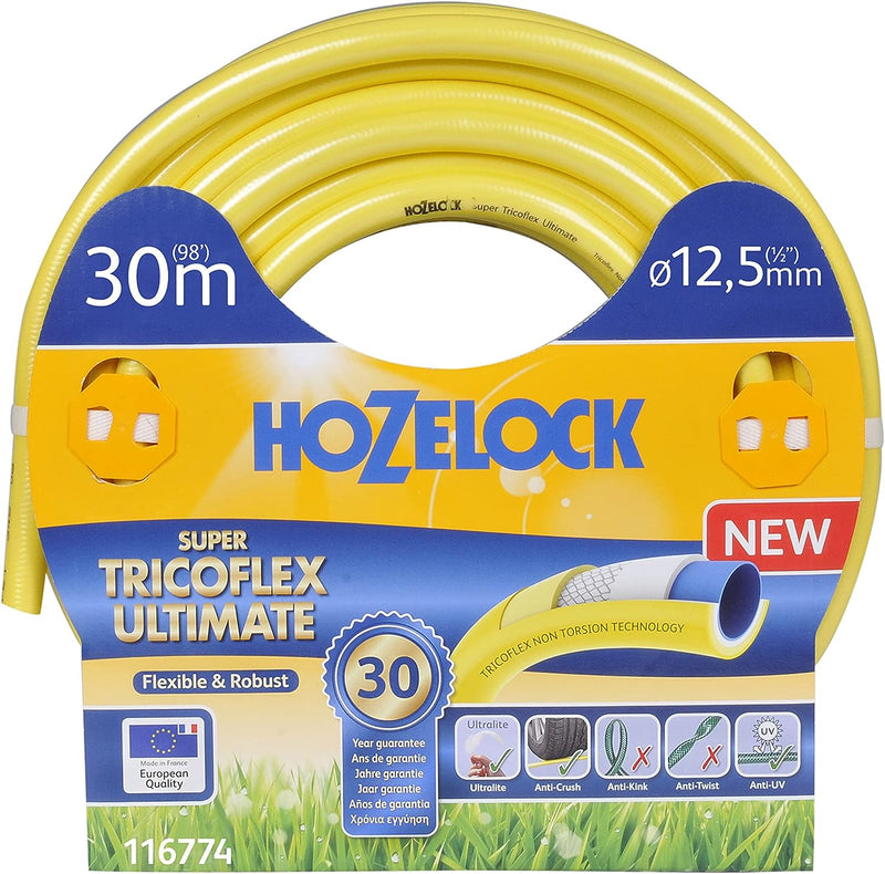 HOZELOCK - Super Tricoflex Ultimate Ø 12,5mm (1/2") 30 M Schlauch: leichter, robuster und formstabil