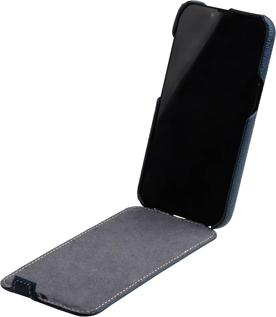 Mobiskin Hülle passend für Apple iPhone 14 Plus (6,7 Zoll), Handyhülle mit beschichtetem Leder, Case