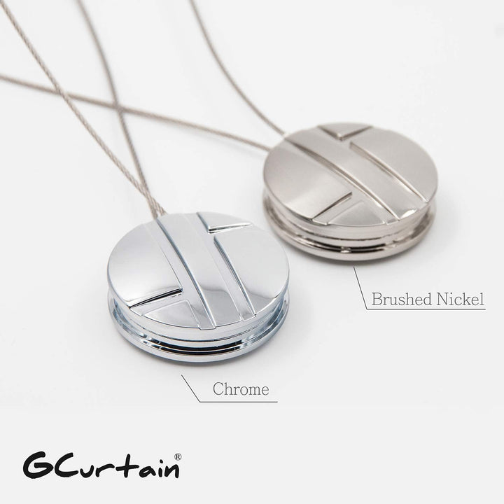 Gcurtain Kreis Magnetische Vorhang Raffhalter Vorhang Clips, 2 Stück Vorhanghalter Magnet für grosse