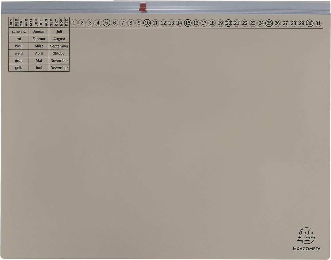 Exacompta 370110B 25er Pack Premium Kanzlei Hängehefter Exaflex Linksheftung, aus extra starkem Recy