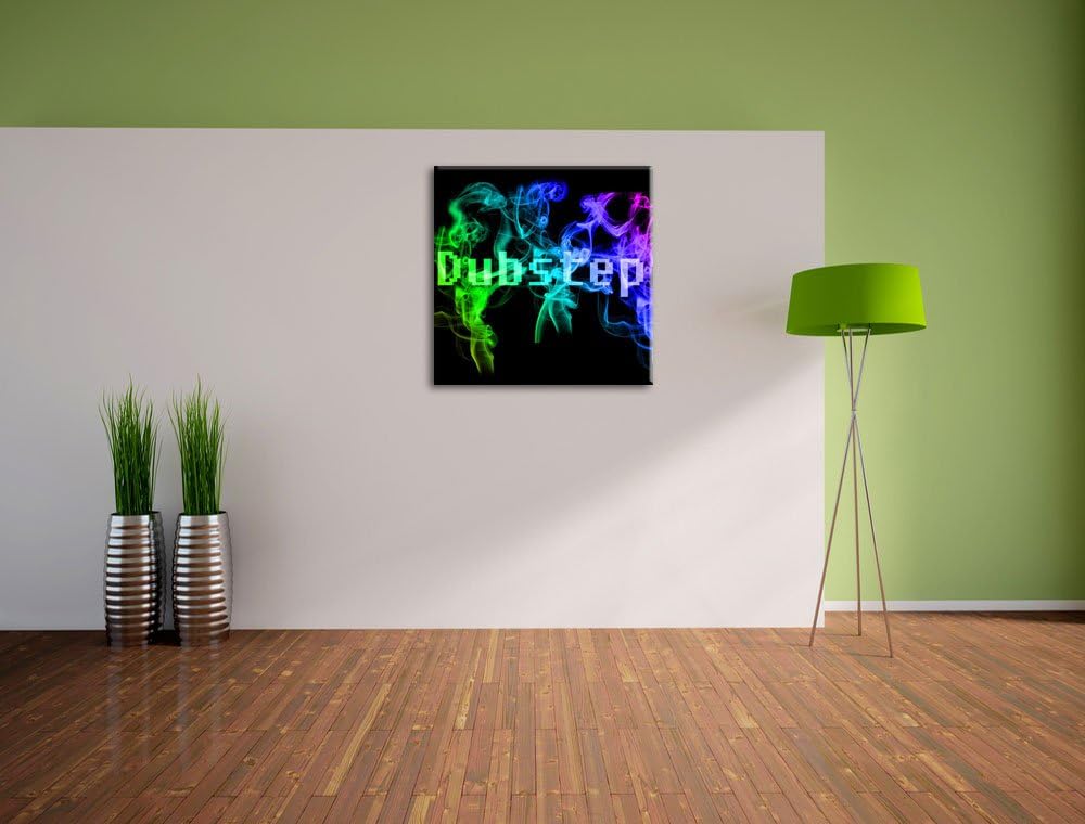 Pixxprint Electro Music Dubstep Boxen als Leinwandbild Quadratisch/Grösse: 70x70 / Wandbild/Kunstdru