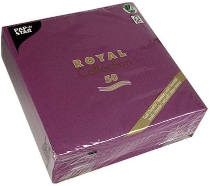 Premium Servietten "ROYAL Collection" 1/4-Falz 40 cm x 40 cm lila für Hochzeitsfeier. Menge: 150 St
