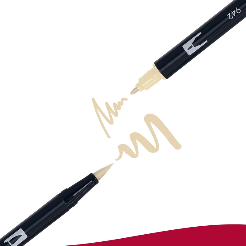 Tombow ABT Dual Brush Pen, Portrait Colors, Stift mit zwei Spitzen, perfekt fürs Hand Lettering, Bul