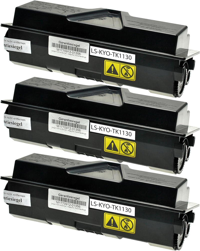 3 Toner kompatibel für Kyocera TK-1130 1T02MJ0NL0 FS-10303 1130 MFP DP ECOSYS M2030 DN PN - je 3000