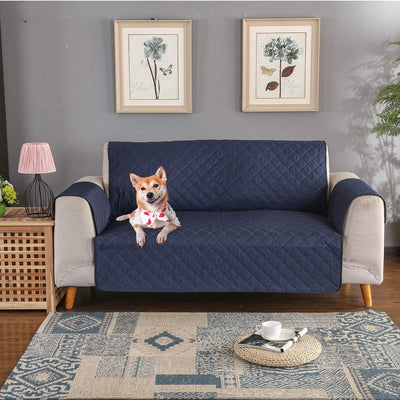 PETCUTE Sofabezug Sofaüberwurf Anti-Rutsch Sofa schonbezug wasserdichtes Sofabezüge 3 Sitzer Quilted