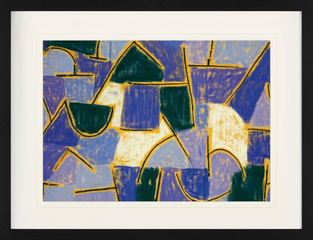 1art1 Paul Klee Poster Blaue Nacht, 1937 Gerahmtes Bild Mit Edlem Passepartout | Wand-Bilder | Im Bi