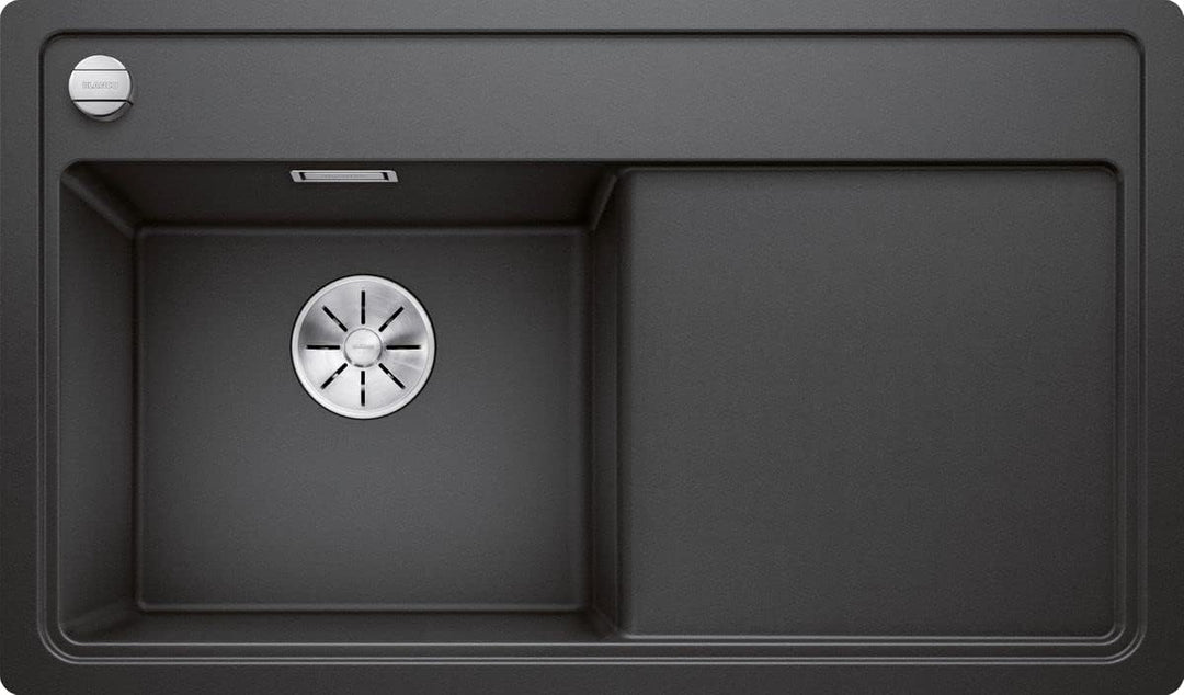 BLANCO ZENAR 45 S-F | SILGRANIT anthrazit | Einbauart: Flächenbündig | Hauptbecken links | mit Ablau
