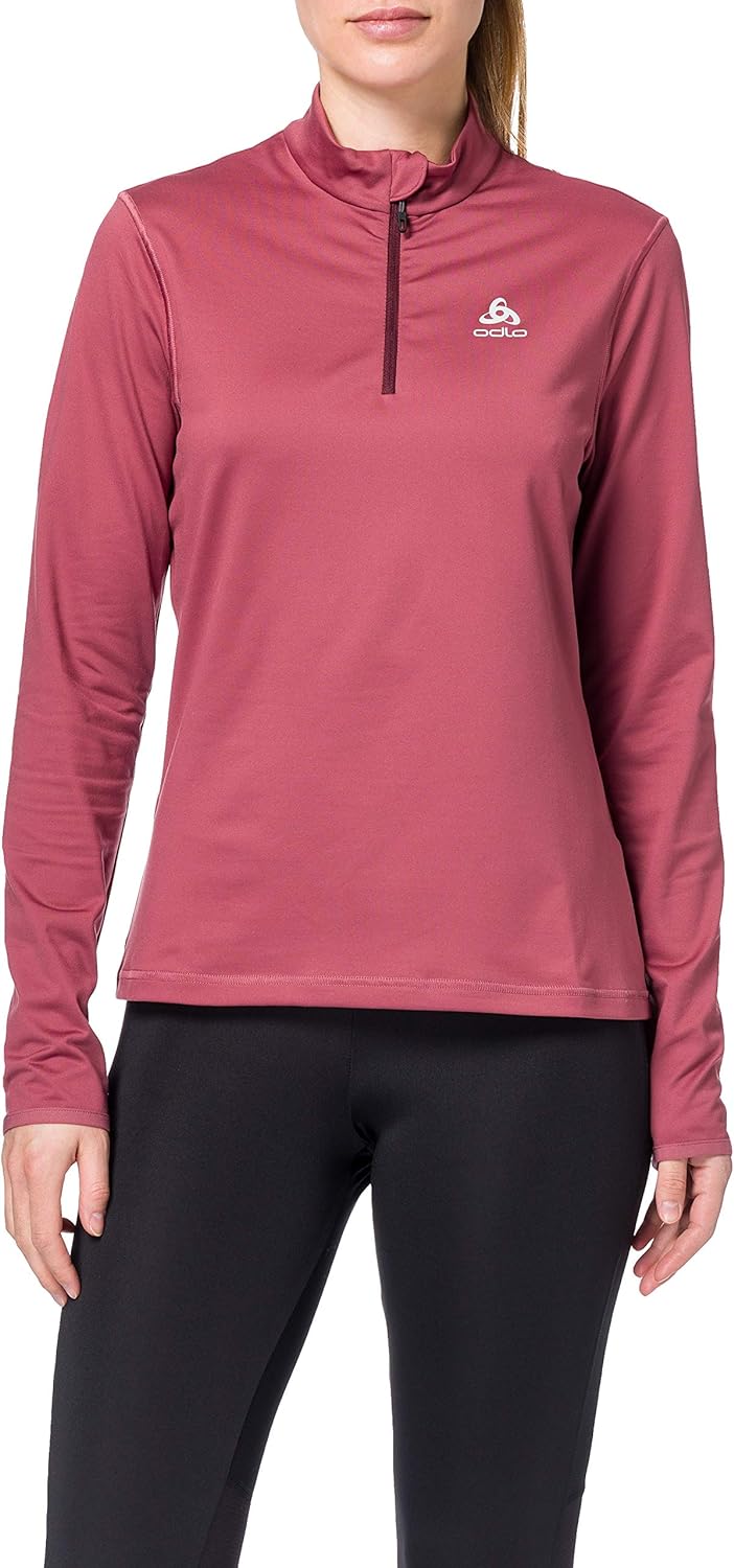 Odlo Damen Midlayer 1/2 Zip Alagna Pullover XS Roan Rouge, XS Roan Rouge