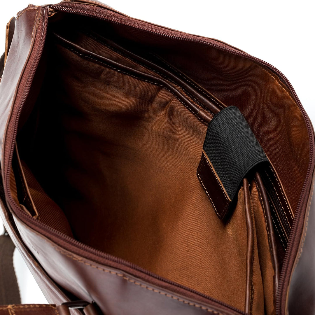 BACCINI Laptoptasche LEANDRO aus Premium Leder I Business-Tasche gross für Herren 15 Zoll extra Lapt