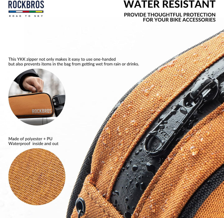 ROCKBROS Road-to-Sky Fahrrad Rahmentasche Wasserabweisend Oberrohrtasche 0,7L Reflektierend Fahrradt