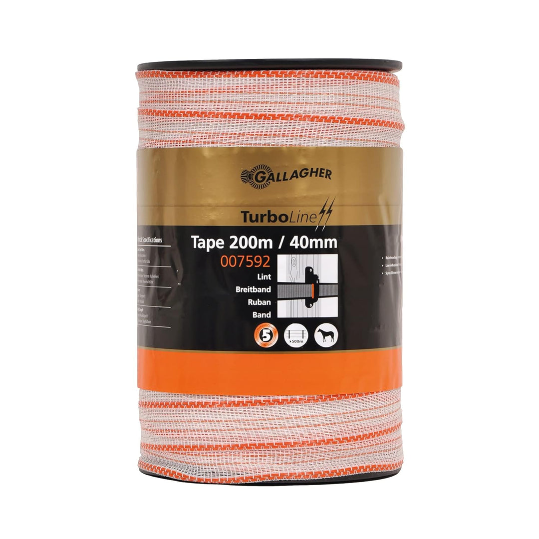 200 m/40 mm Gallagher Weidezaunband TurboLine (weiss)