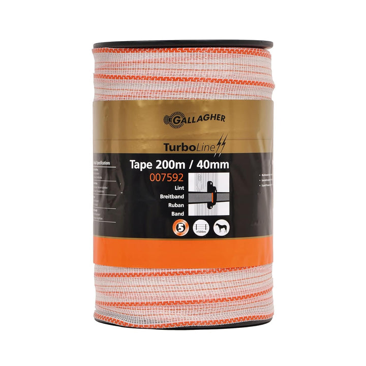 200 m/40 mm Gallagher Weidezaunband TurboLine (weiss)