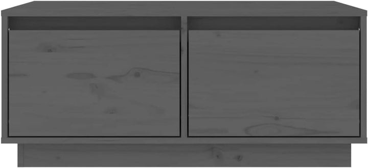 Tidyard Couchtisch, Wohnzimmertisch mit 2 Schubladen, Beistelltisch, Kaffeetisch, Holztisch, Massivh