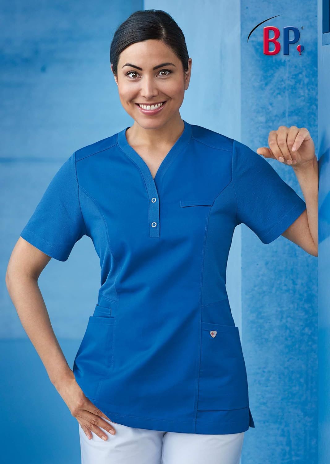 BP 1739-435-188-M Unisex Comfort-Tunika, 1/2 Ärmel, Piqué-Einsätze und Arm-Lift-System, 180,00 g/m²