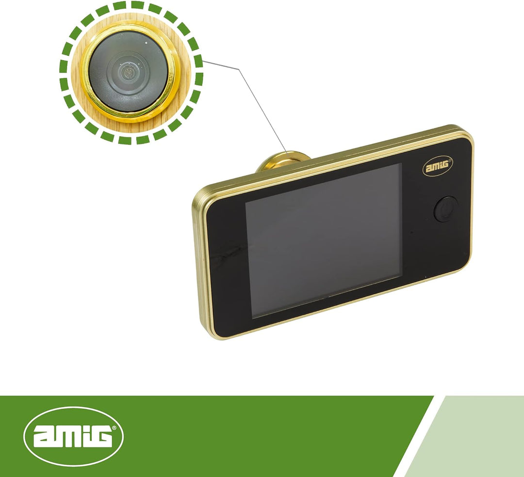 Amig - Digitaler Türspion mit 3,2'' LCD-Display DWR 3.2 HD | Video-Kamera-Spion | Einfache Installat