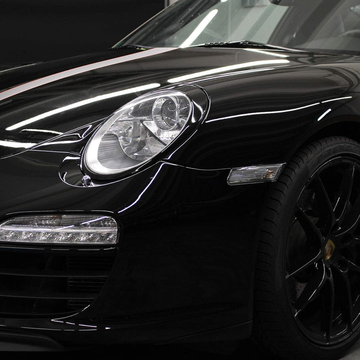 Finest Folia Folie Aufkleber Set Scheinwerfermaske Schwarz Dekor für Front Scheinwerfer Auto Kfz Zub