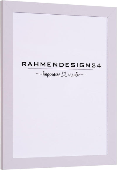 Rahmendesign24 Bilderrahmen Milano 70x90 Weiss (matt) Fotorahmen, Wechselrahmen, Posterrahmen, Puzzl