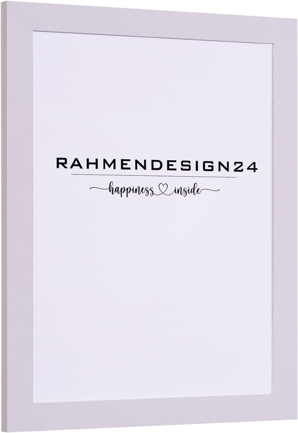 Rahmendesign24 Bilderrahmen Milano 60x90 Weiss (matt) Fotorahmen, Wechselrahmen, Posterrahmen, Puzzl