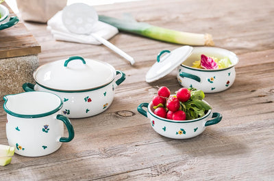 Riess, 0036-049, Stielkasserolle mit grossem Ausguss 14, COUNTRY - GMUNDNER STREUBLUMEN, Durchmesser