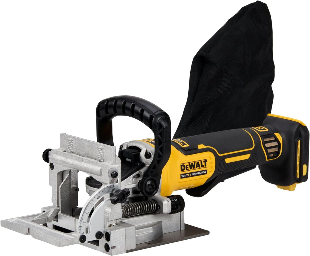 Dewalt 18V Akku-Flachdübelfräse DCW682NT (bürstenlos, mit präziser Zahnstangenführung & einstellbare