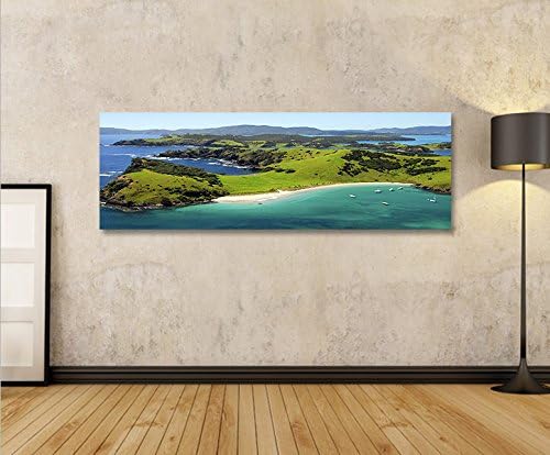 islandburner Bild Bilder auf Leinwand Neuseeland Panorama XXL Poster Leinwandbild Wandbild Art up Yo