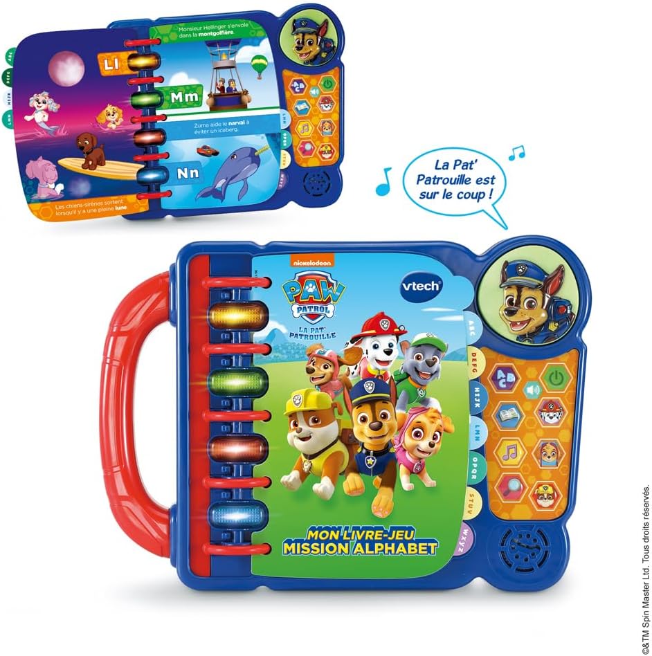 VTech - Paw Patrol Interaktives Buch, 618105, Mehrfarbig,