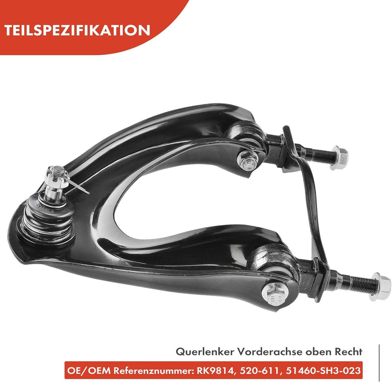 Frankberg Querlenker Vorne Links Kompatibel mit Civic II Shuttle EE 1.6L 1988-1995 Civic IV EC ED EE