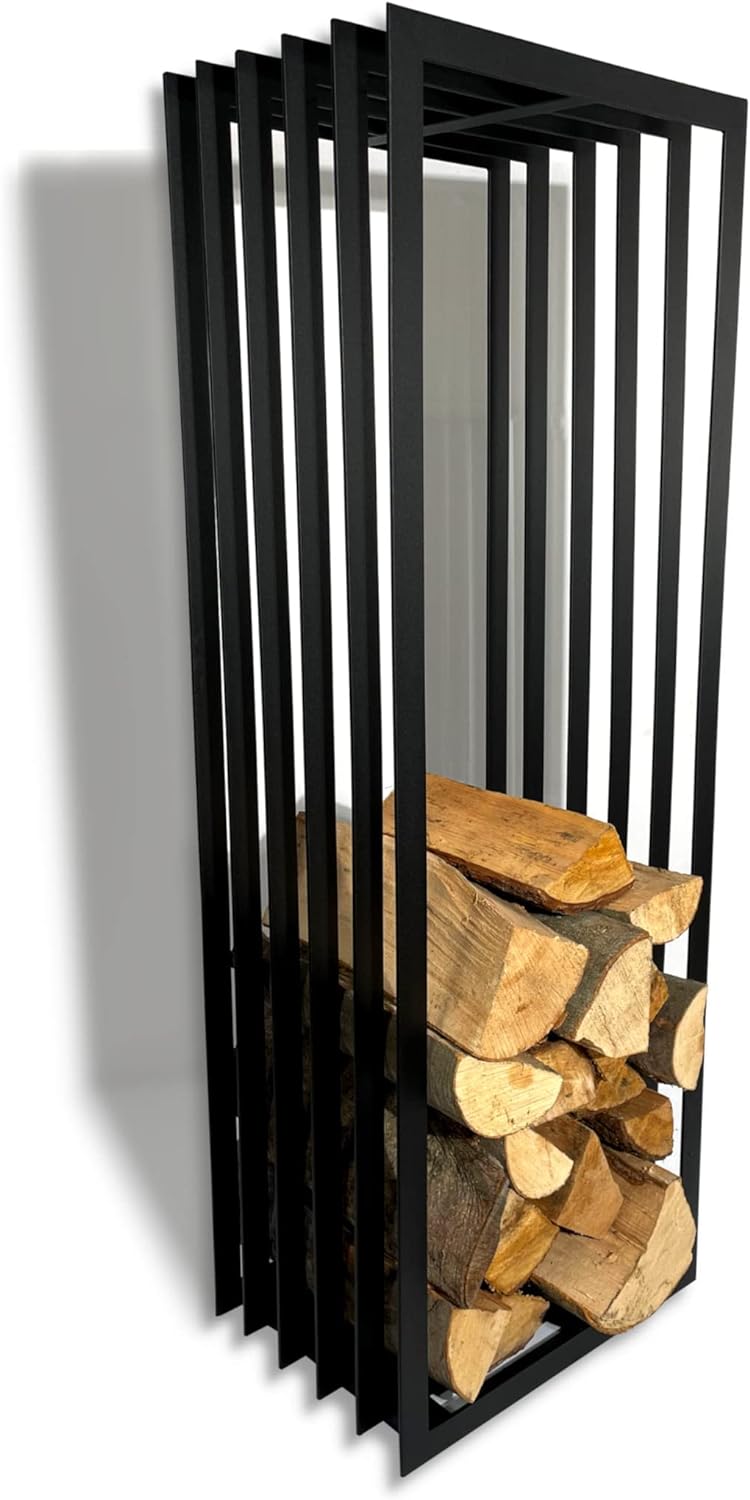 Loywe Kaminholzregal Kaminholzhalter Metal Art Brennholzregal Feuerholzregal Kaminholzständer Brennh