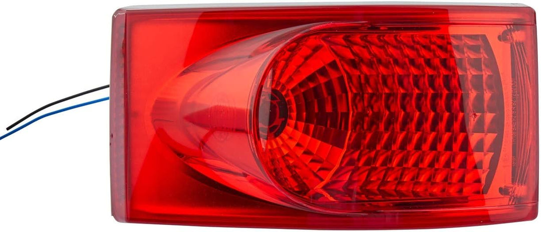 HELLA - Nebelschlussleuchte - Halogen - 24/12V - Einbau - Lichtscheibenfarbe: rot - Stecker: Flachst