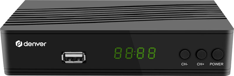 Denver DTB-146 DVB-T2 HD Set-Top Box - Frei-Empfang, HDMI, Dolby Digital Plus, MPEG, USB Medienwiede