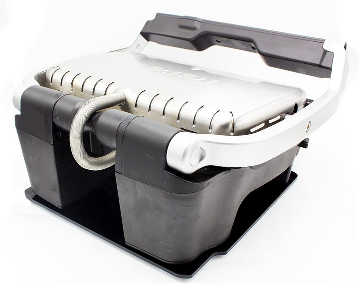 Gleitbrett aus Acryl | schwarz glänzend | 29x26cm für Optigrill Elite GC 750D und vielen weiteren Kü