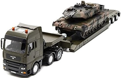 SIKU 1:55 Low Loader with Battle Tank