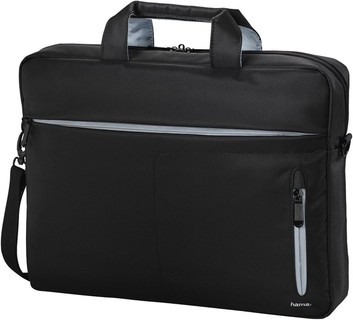 'Hama 101282 Marseille Style Tasche für Notebook-17.3, schwarz/grau