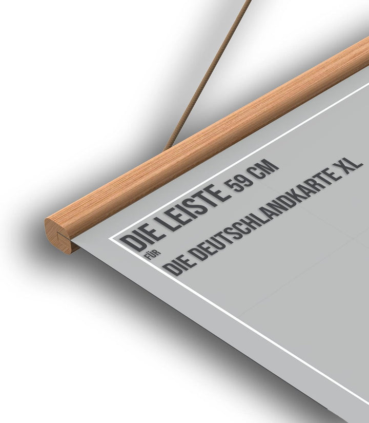 Vacentures Die Leiste - Schraubbare Klemmleiste für Magnetische Karten 59 CM 59 CM Natur, 59 CM Natu