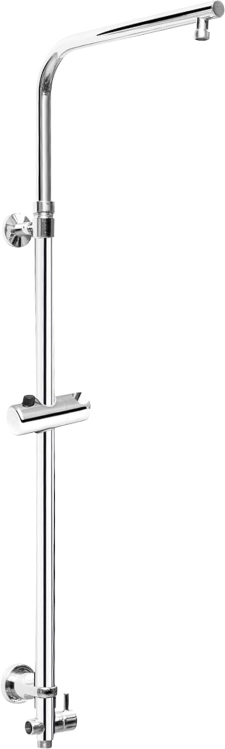 Cornat Steigrohr "Square Vario" - 80 - 130 cm - Höhenverstellbar - Eckige Form - Mit Umschalter & Ha