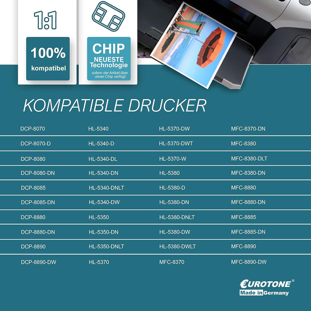 10x Müller Printware Toner für Brother MFC 8370 8380 8880 8885 8890 DW DN DLT ersetzt TN3280 10x Bla