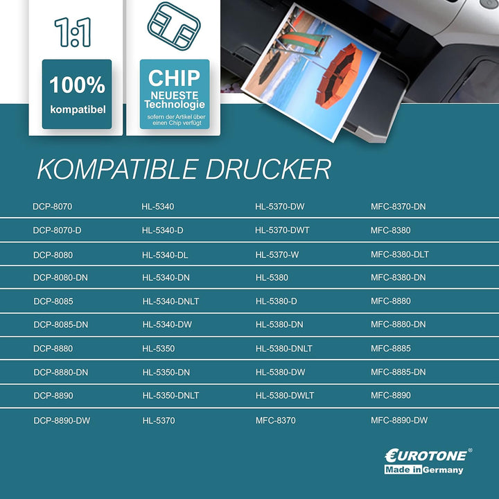10x Müller Printware Toner für Brother MFC 8370 8380 8880 8885 8890 DW DN DLT ersetzt TN3280 10x Bla
