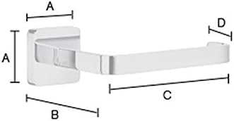 Smedbo "Ice 'WC-Papierrollenhalter ohne Deckel, Silber, 13 cm 13 x 4.5 x 7.9 cm Silber, 13 x 4.5 x 7