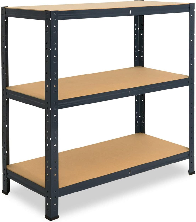 shelfplaza® 100x40x30cm Home Schwerlastregal anthrazit/Metallregal mit 3 Böden/Kellerregal Metall, G