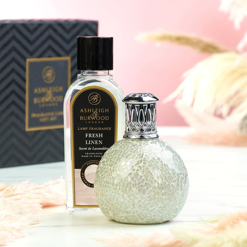 Ashleigh & Burwood Duftlampe "The Pearl" mit Raumduft "Fresh Linen" 250ml