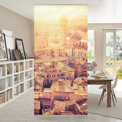 Bilderwelten Raumteiler Fiery Siena 250x120cm ohne Halterung 250x120cm without hanger, 250x120cm wit