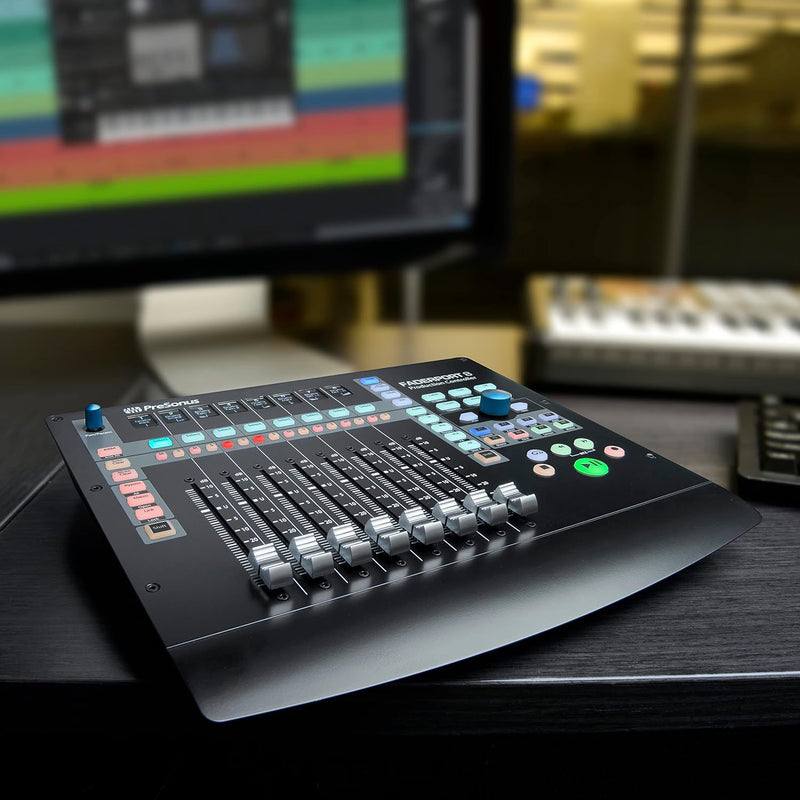 PreSonus FaderPort 8, 8-Fader DAW Mix Production Controller, mit Softwarepaket 8 Faders DAW-Controll