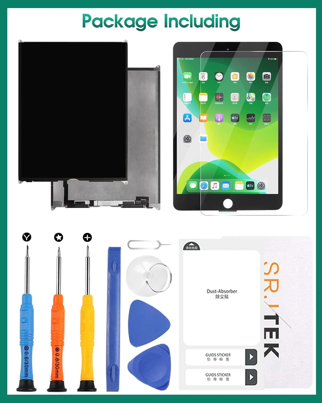 Für iPad 10.2 2019 2020 2021 LCD Display 7. 8. 9. Gen A2197 A2200 A2198 A2232 A2428, A2429, A2270, A