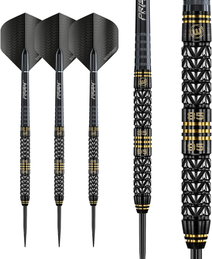 WINMAU Aspria 26g Profi Wolfram Steeltip Dartpfeile Set mit Flights und Schäfte